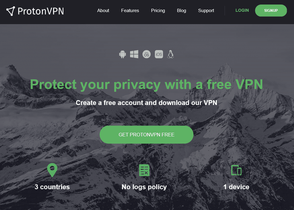 ProtonVPN gratis