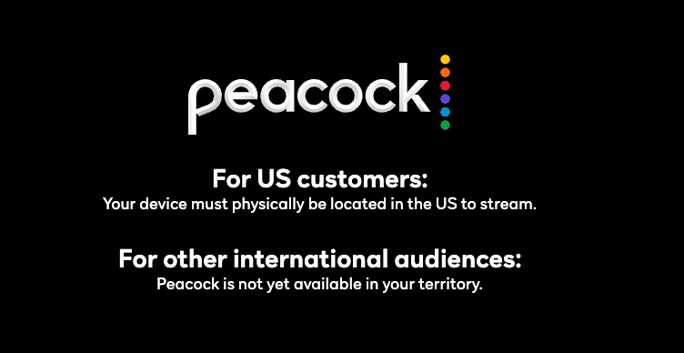 peacock not available